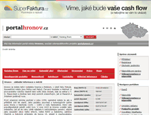 Tablet Screenshot of portalhronov.cz